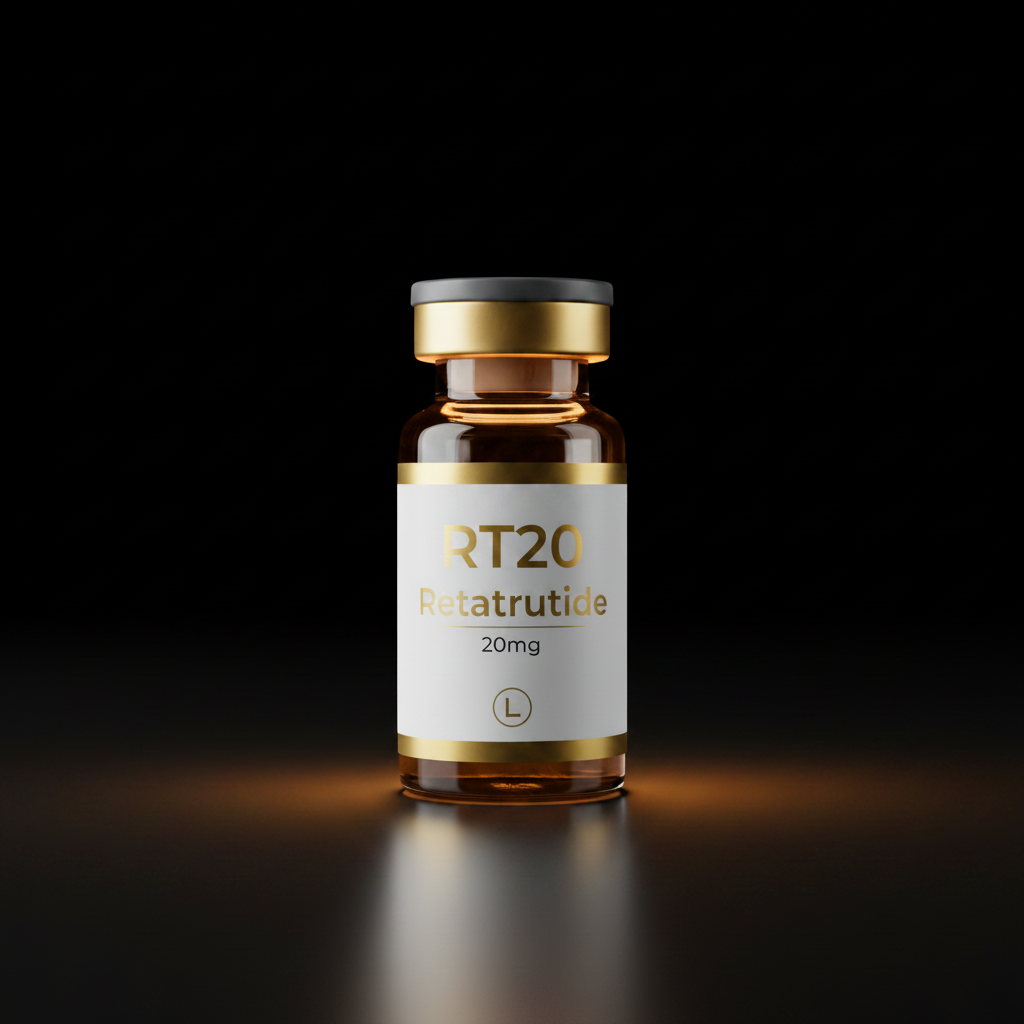 RT20 Retatrutide 20mg research peptide vial